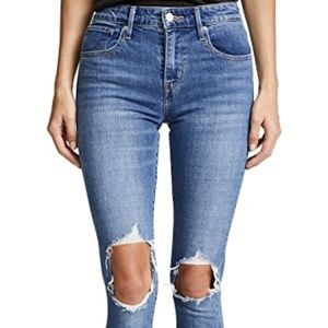 Levi's 721s High Rise Distressed Skinny Jean